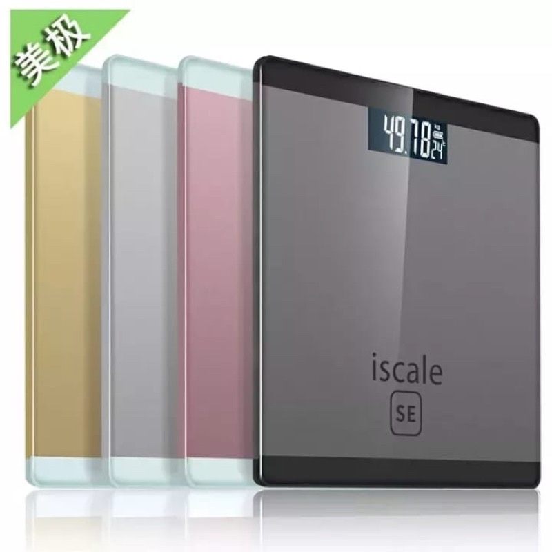 TIMBANGAN BADAN DIGITAL INDIKATOR ISCALE SE KACA ELEKTRIK (WARNA RANDOM)