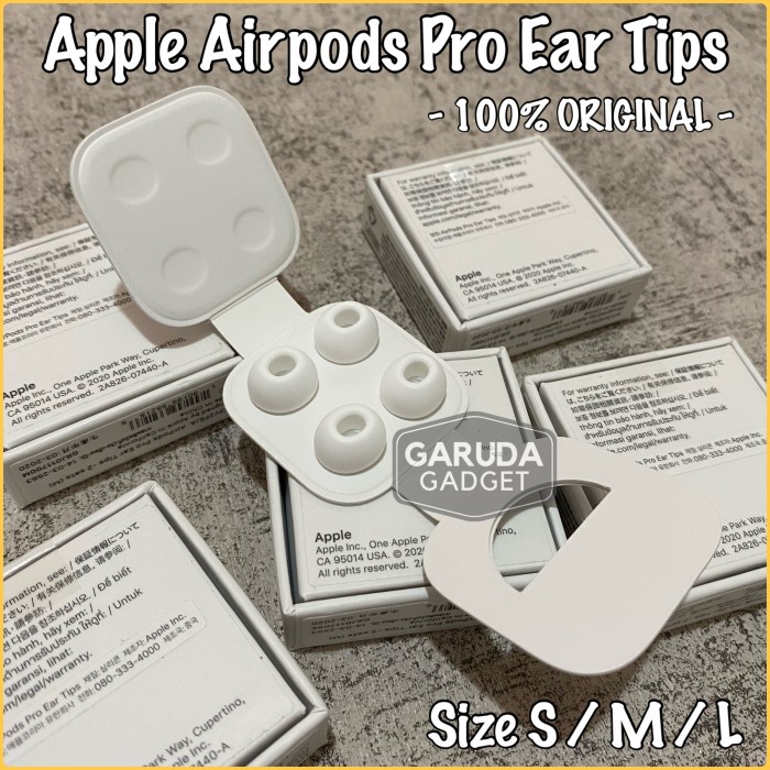 earphone Apple Airpods Pro Ear Tips Original Replacement Buds Karet Silicone - Medium terbaru original mini bluetooth gaming termurah D1F4