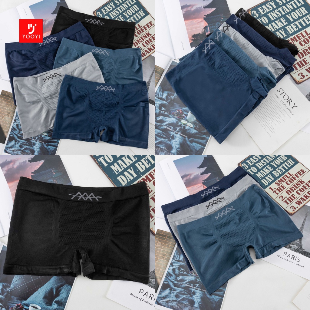 Yooyi Celana Dalam Pria Dewasa Boxer Pria Dewasa Laki Laki Remaja Boxer Premium Bahan Cd Pria Boxer 