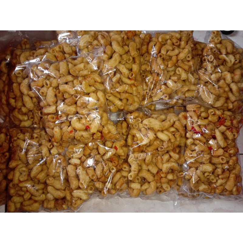 

makroni bantat pedas bawang putih