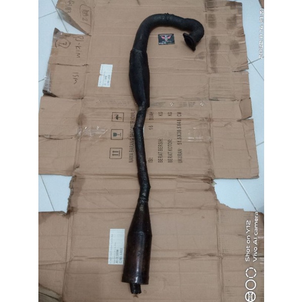 Kenalpot YAMAHA DT100 kondisi bahan.