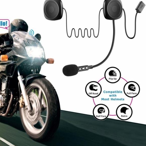 Headset Bluetooth Helm Motor T2 - Bluetooth 5.0 Motorcycle Helmet