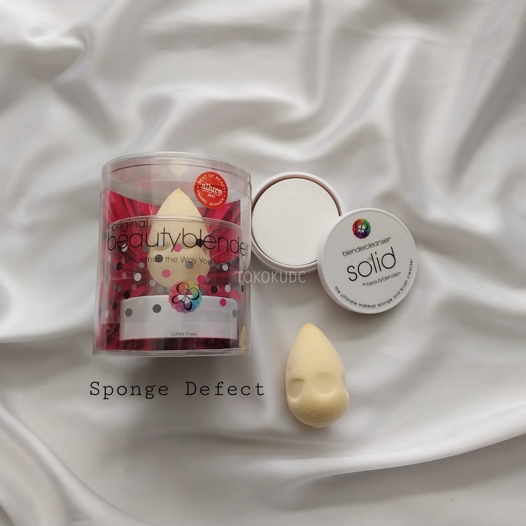 BEAUTY BLENDER PURE CREAM + SOLID CLEANSER (SPONGE DEFECT )
