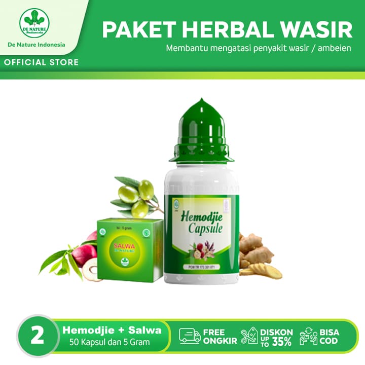 

Original Obat Ambeien Ampuh Daun Ungu Herbal Hemodjie Salwa De Nature