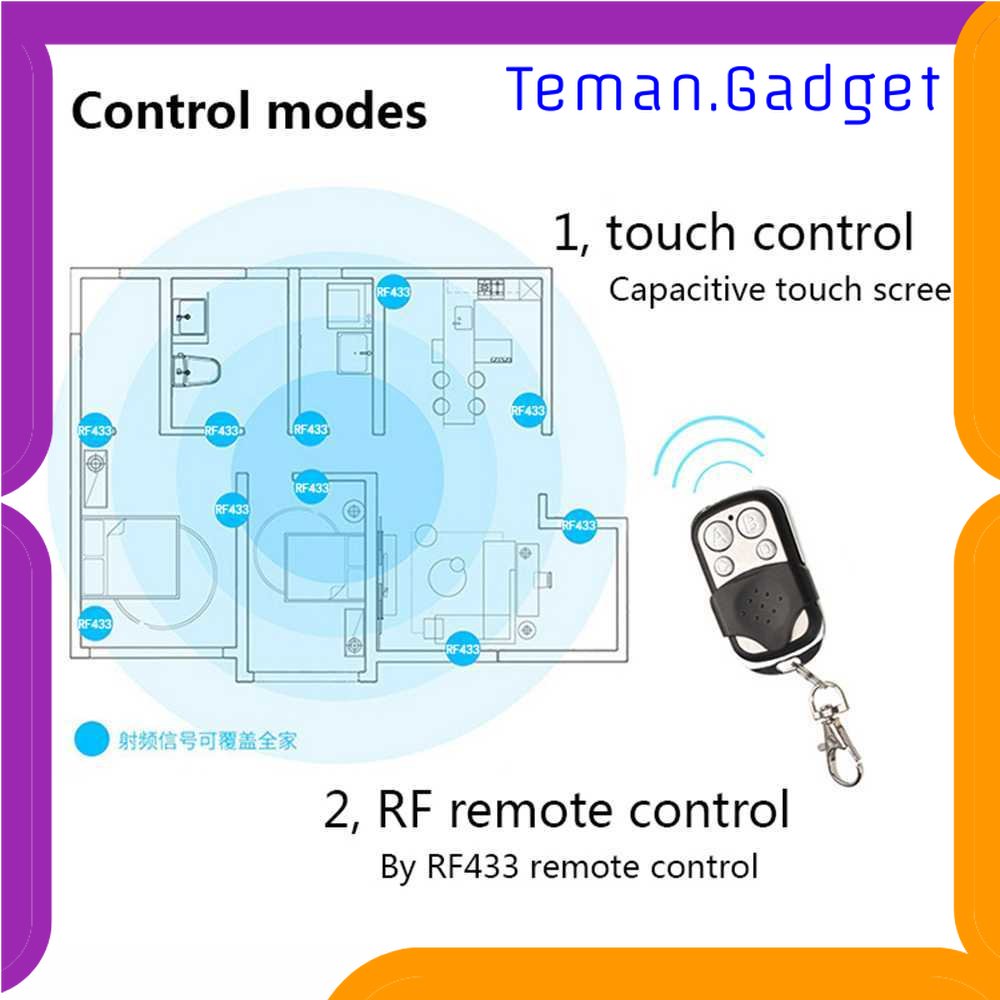 TG-LMP TaffLED Saklar Lampu Luxury Touch LED with Remote - XJG-DH001