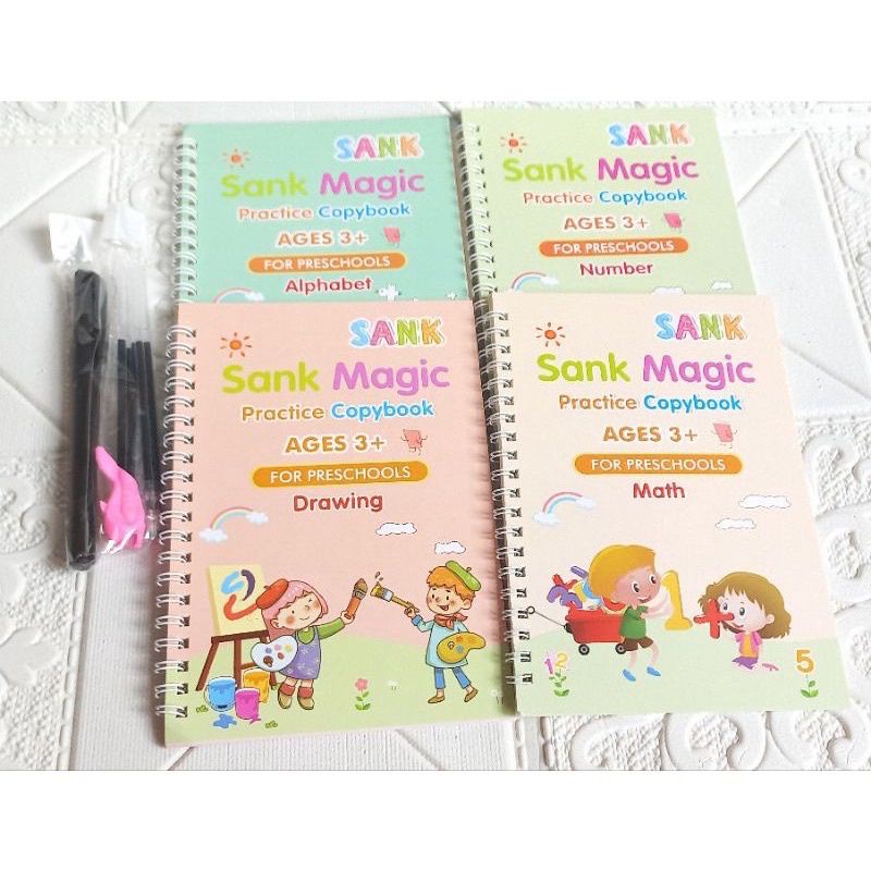 

Buku Sank Magic Isi 4 Buku + 1 Bulpen + 4 Refill / Buku Edukasi Menggambar Ajaib TK