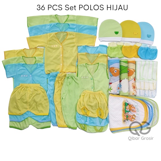 Paket Baju Bayi Baru Lahir HEMAT 36 PCS Perlengkapan Kado Lahiran Ekonomis Set Baju Bayi Newborn