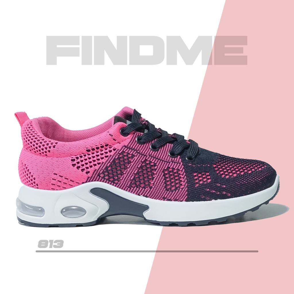 SNEAKERS WANITA IMPORT SPORT NYAMAN OLAHRAGA RINGAN ENTENG REMAJA DEWASA SEPATU LARI RUNNING 813 POPPY