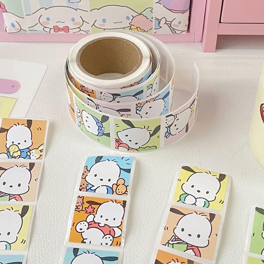 Mxbeauty Album Stiker Hias DIY Cinnamoroll Kuromi Scrapbook Alat Tulis Handphone Label Kartun