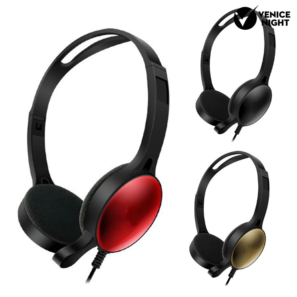 (VNEP) (Berkabel) GM-008 Headset Noise Reduction Retractable 3.5mm Jack Headphone Dinamis untuk Ponsel