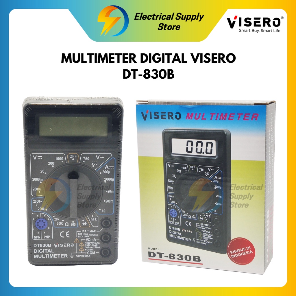 MULTIMETER DIGITAL VISERO DT-830B | AVOMETER | MULTITESTER