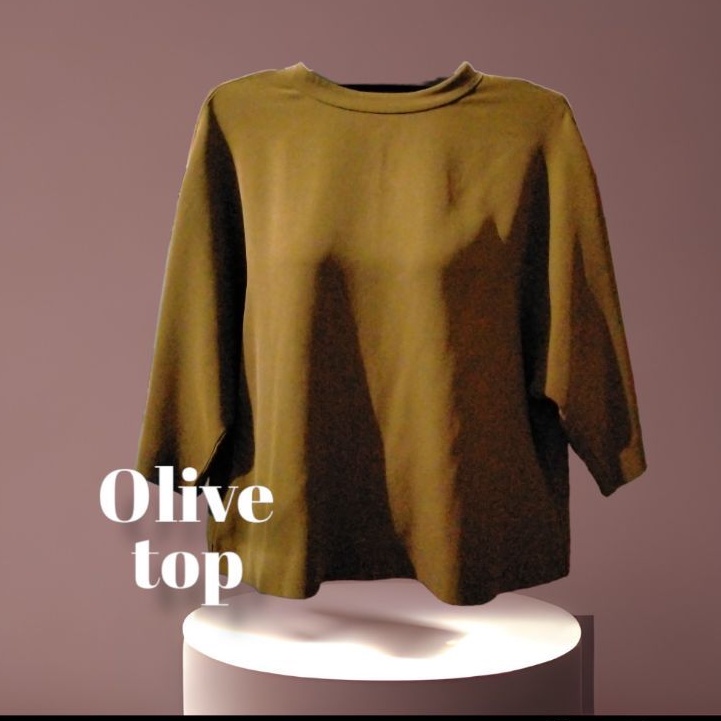 Uniqlo Olive Top