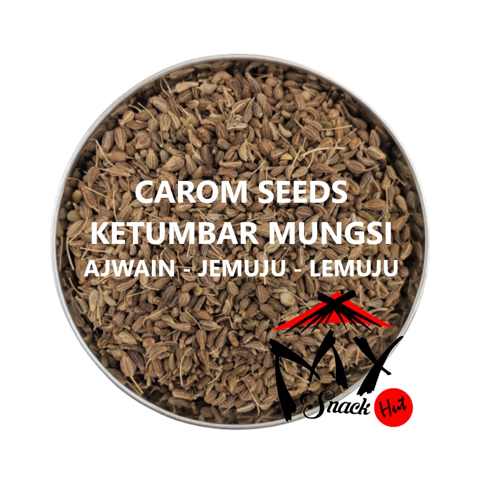 

CAROM SEEDS 25GR AJWAIN BIJI KETUMBAR MUNGSI JEMUJU LEMUJU AJOWAN NAKHWA REMPAH IMPORT INDIA