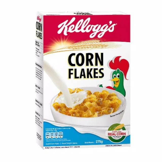 

Kelloggs / Keloggs Kellog Import Corn Flakes 275 gram Sereal Jagung