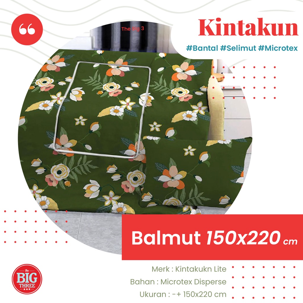 Kintakun Bantal Selimut 150x220 cm - Balmut 2 in 1 Lite Aydan Citrus Marcatore Cerchio Keisya Traccia Mossphlox Twisty Sunsprite Vista Rosabella Aydan Carmen TBT