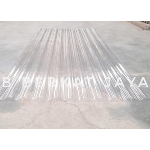 ATAP FIBER GELOMBANG PLASTIK CLEAR BENING LASERTOP 180 CM X 80 CM