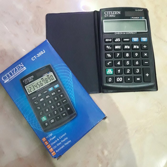 

Calculate Kalkulator Citizen Ct-300J Check & Correct