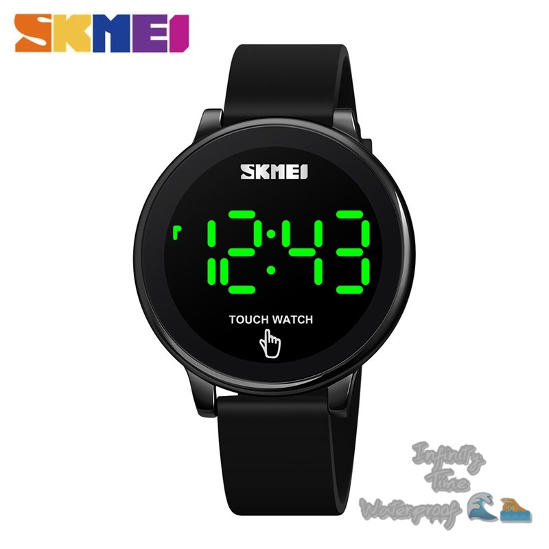 Jam Tangan Cowok Skmei 1842 Digital Strap Rubber Kualitas Original Waterproof