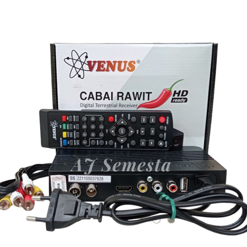 Set Top Box Tv Digital Dvb t2 Venus Cabai Rawit Bisa YOUTUBE, TIKTOK, WETV