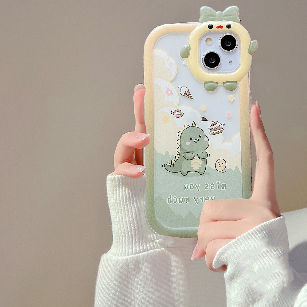 Soft Case Desain Monster Dinosaurus Kecil Tahan Banting Untuk Redmi Note 11 Pro Note 11S 10C 10A 9C 9A 10 9T 9 Note 10 5G 10s Note9 Note8 Poco X3 NFC M3