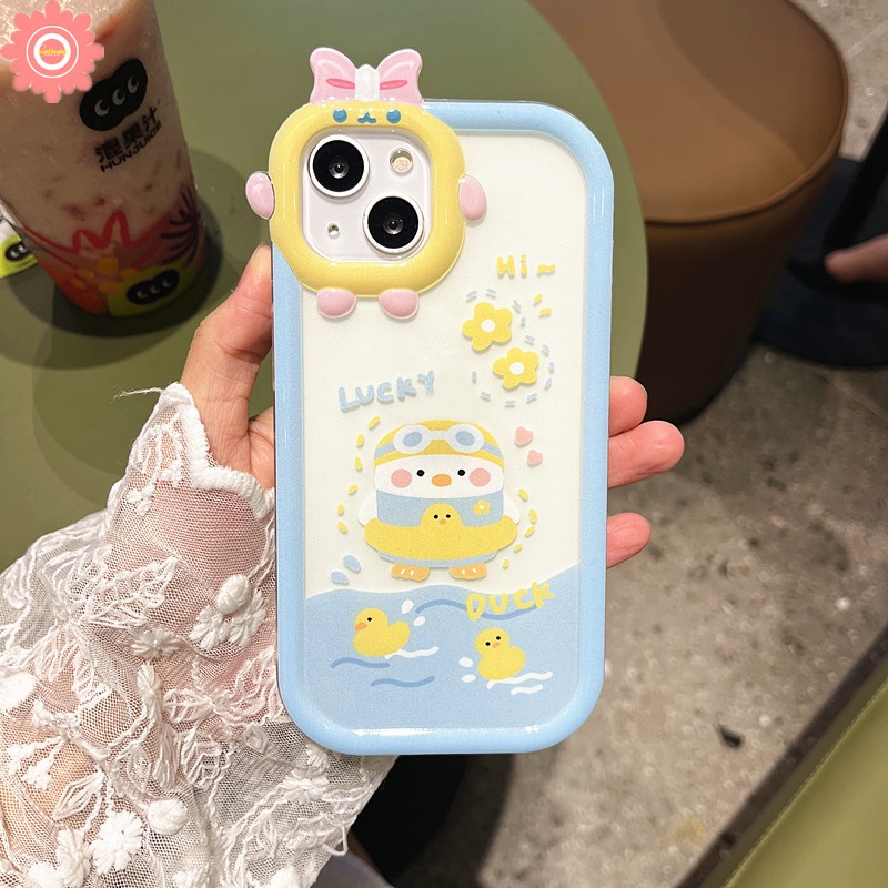 Soft Case Desain Kartun Monster Duck 3D Untuk Redmi 10 9T 10A 9A 10C 9C NFC A1 + POCO M3 Pro X3 NFC Mi 11Lite Redmi Note 10 11 8 9 11s 11Pro + 10 Pro Max Plus