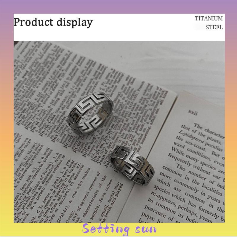 Cincin Pola Zuma Cincin Pola Silver Aesthetic Ring Cincin Aesthetic Cincin Estetik Cincin Titanium Cincin Pria Cincin Wanita TN