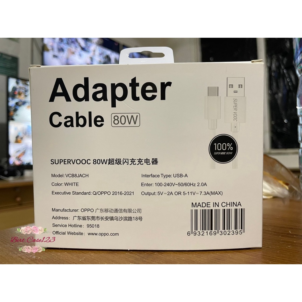 Charger Cashan Casan tc Oppo 80W tipe C SUPER VOOC Fast Charging a17 a77s a77 A5 2020 A9 2020 A52 A53 A54 a74 Reno 2f reno3 reno4 Reno4f Reno4pro reno 5 reno 6 reno 7 Reno7z reno 8 Reno 8 pro BC6785