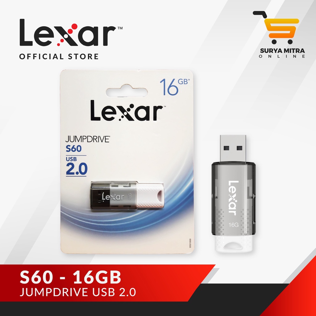 Flash Disk / Flashdisk Lexar 16GB Jumpdrive S60