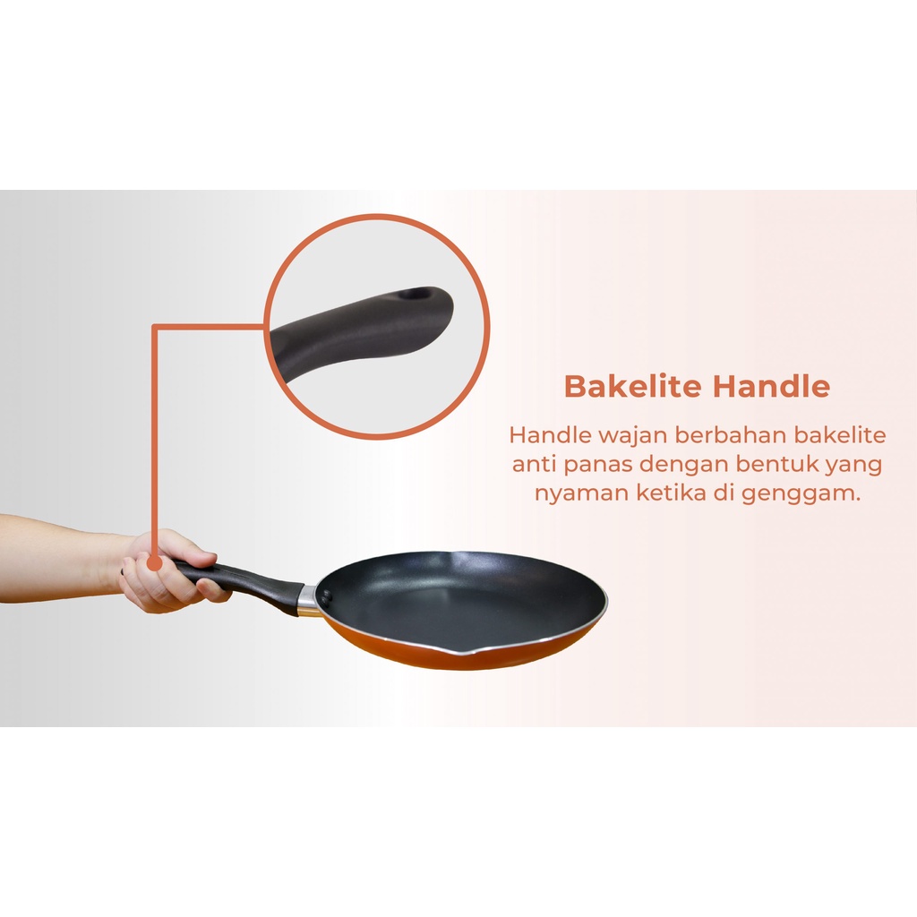 Miyako Frying Pan 20cm - Miyako Cookware  - FP-20A - Modern - Termurah