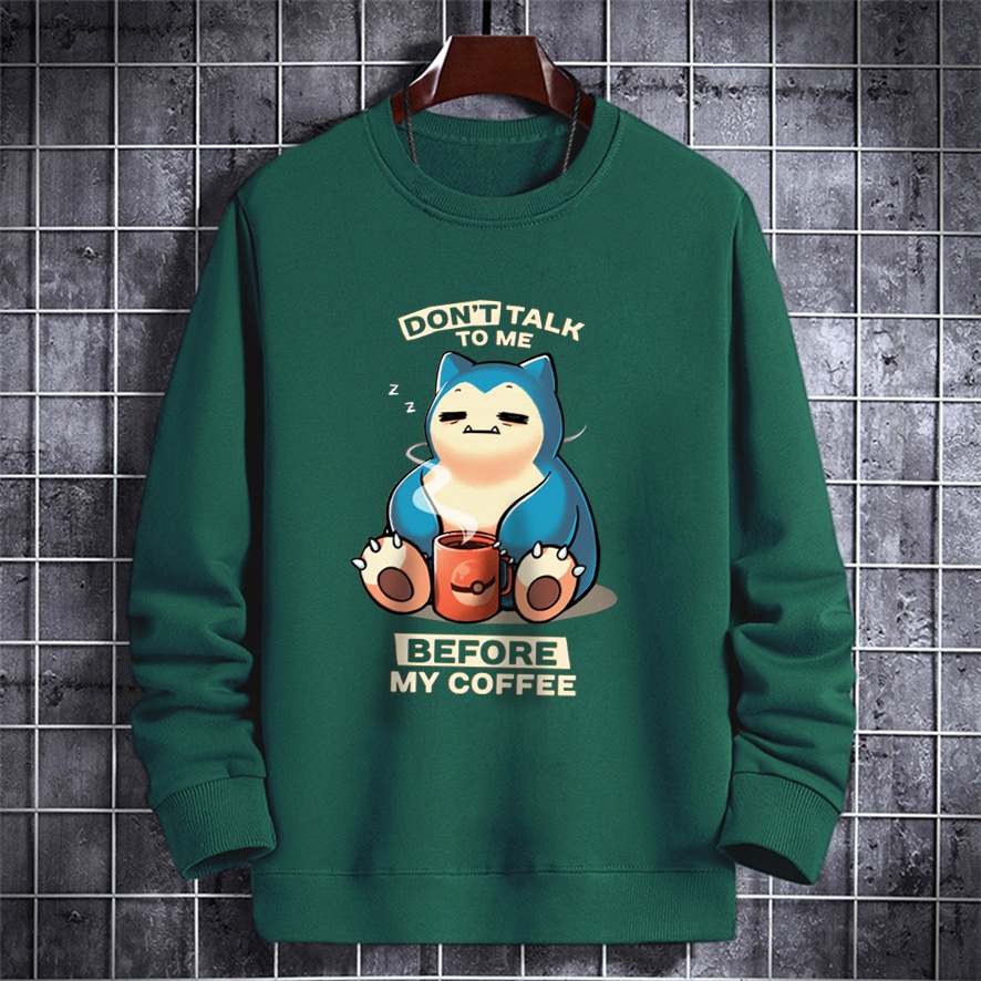 Sweater crewneck pria DONT TALK TO ME baju cowok sweatshirt murah