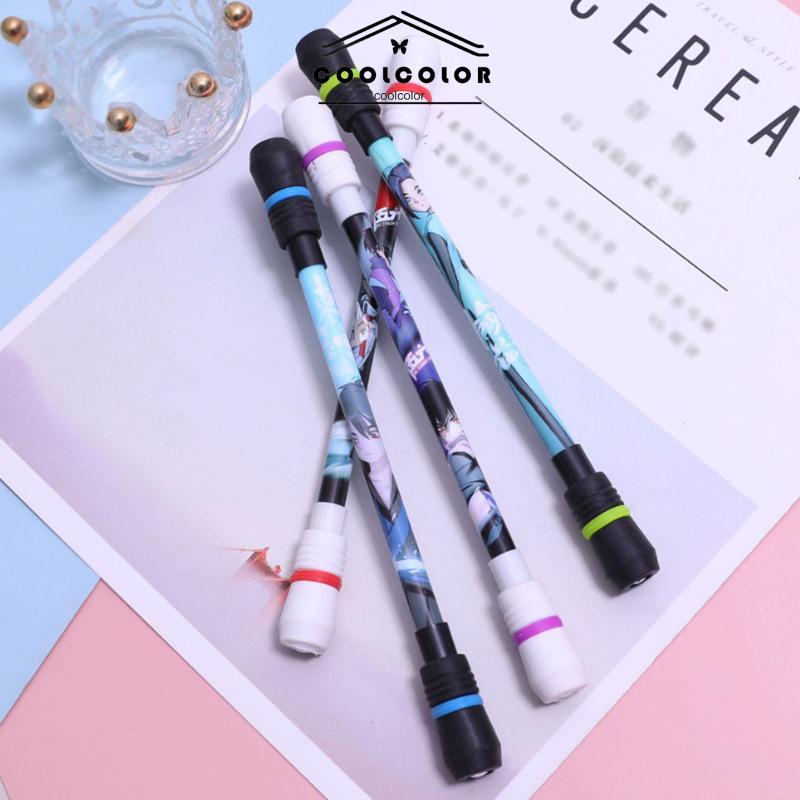 COD❤️Spinning Pen Murah LED Rotating Gaming Pen Oily Luminous Pen Balance Pen Fleksibel Untuk Pemula Berputar- cl