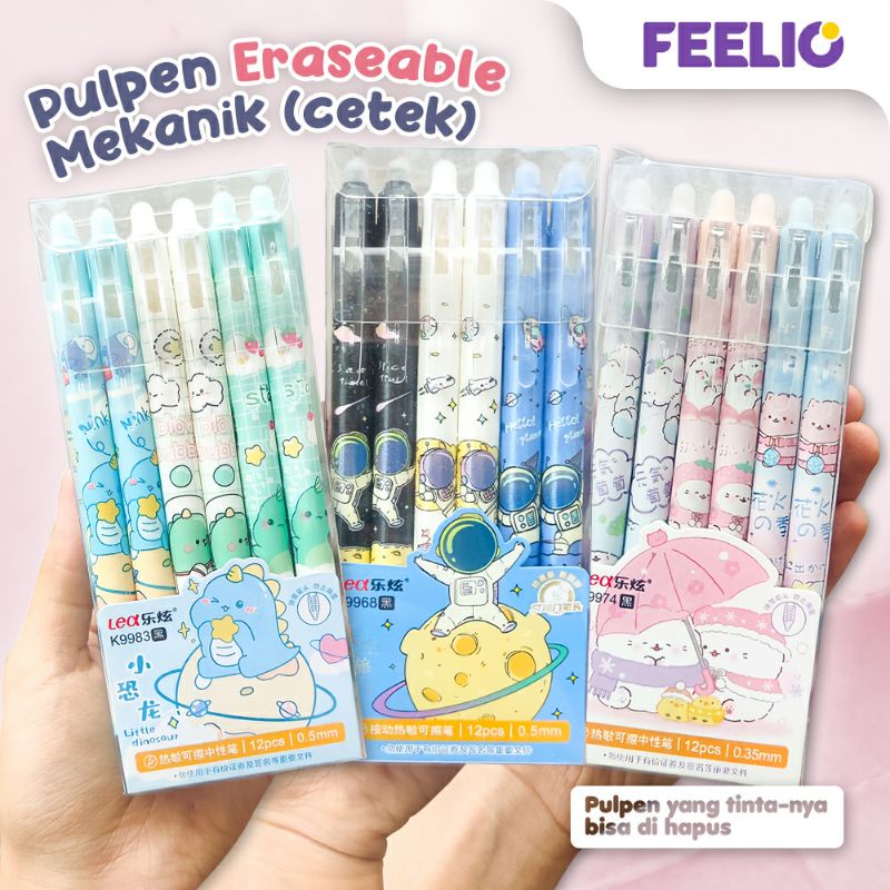 

AT (6 pcs) Pulpen Mekanik Eraseable Motif Lucu Pulpen Press Eraseable Motif Lucu Pen yang bisa