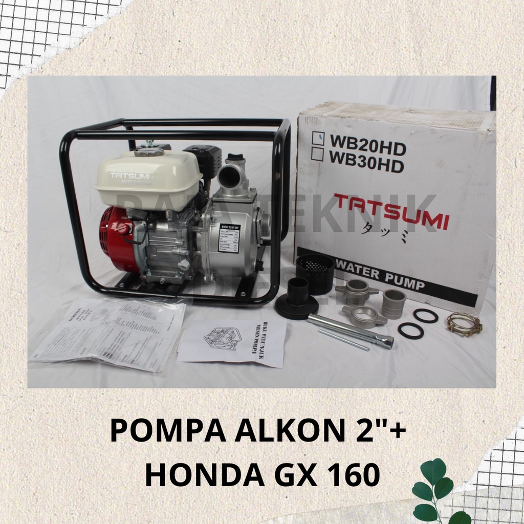 Jual Mesin Pompa Air Sawah Irigasi Alkon Water Pump Honda Gx Inch