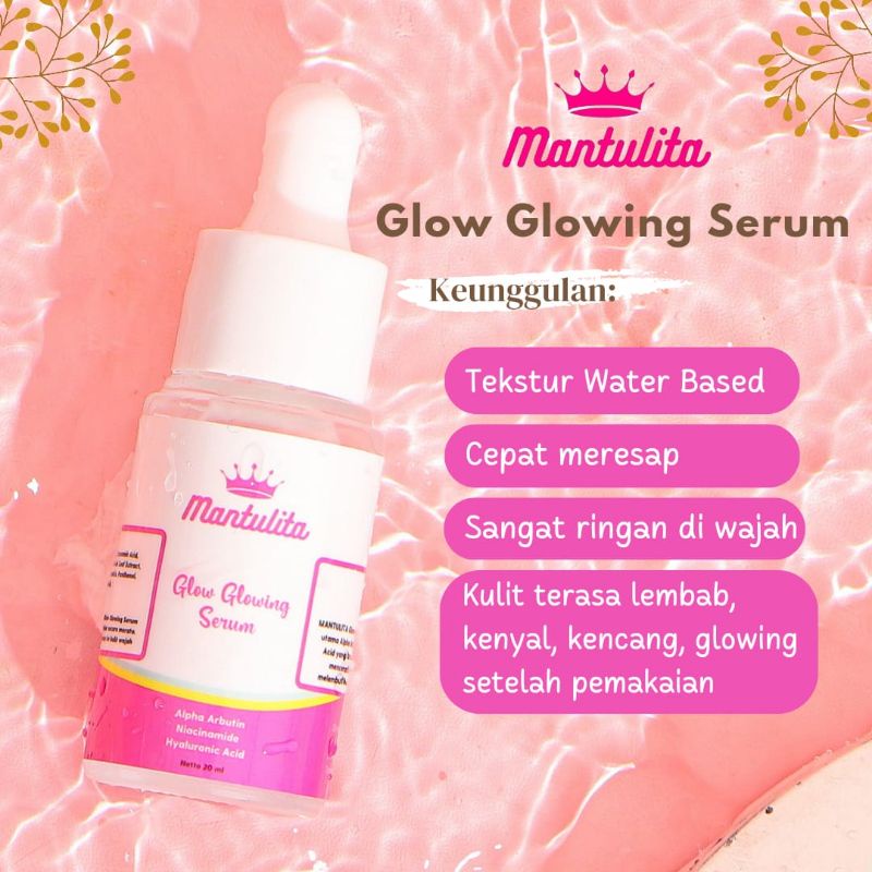 serum mantulita whitening serum BPOM glow glowing serum (ready jakarta)