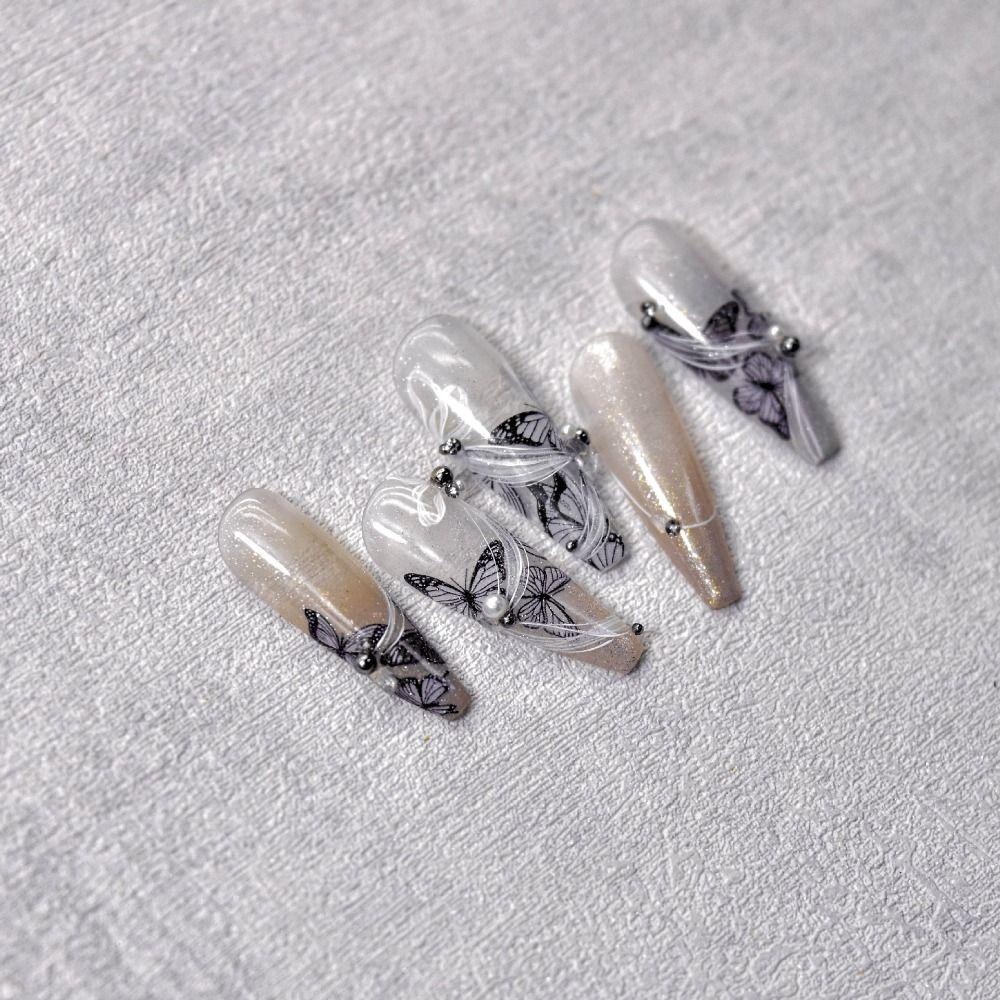 Mxbeauty Stiker Kuku Hati Wanita Perekat Diri Cinta Hati Manikur Aksesoris Bentuk Tidak Teratur Nail Art Dekorasi