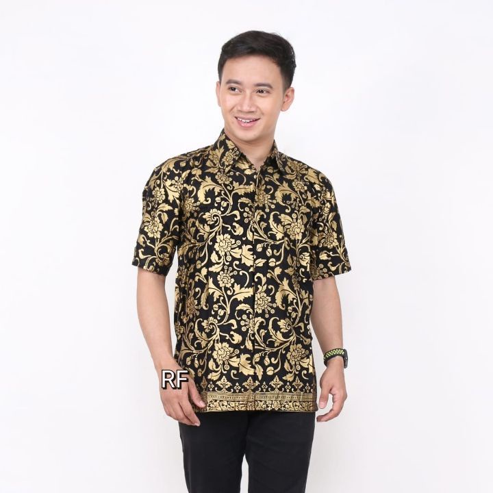 Nuku Batik - Kemeja Batik Lengan Pendek Motif Prada Bakung Original M L XL XXL