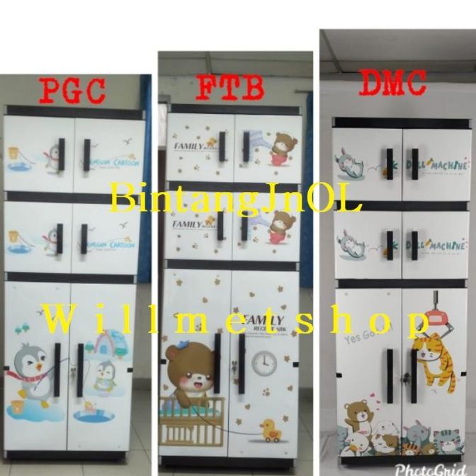 

Lemari Plastik Gantung Miami Gantung Kokoh stock ready