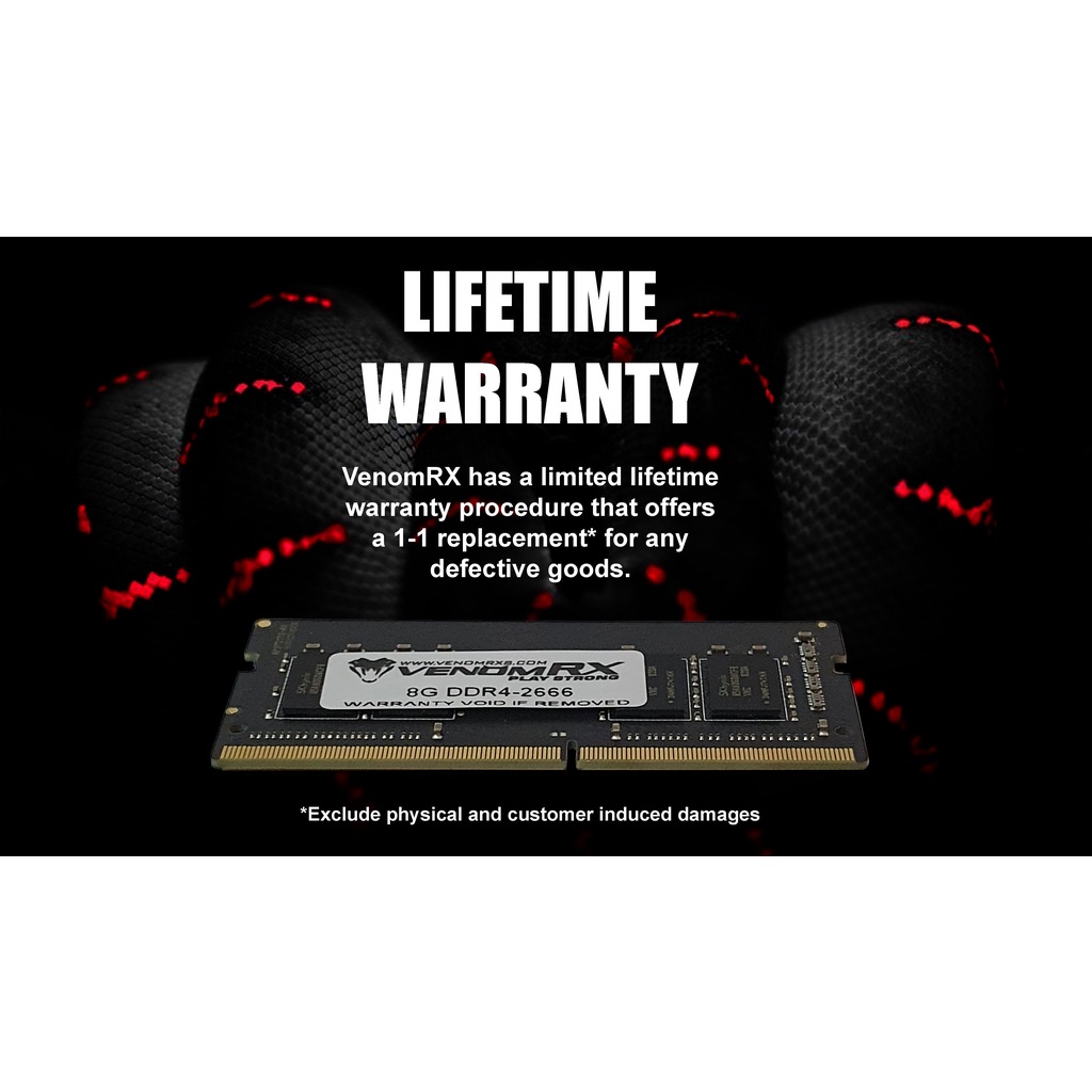 Ram Mmeory Venomrx Sodimm 4GB DDR4 3200 Ram laptop