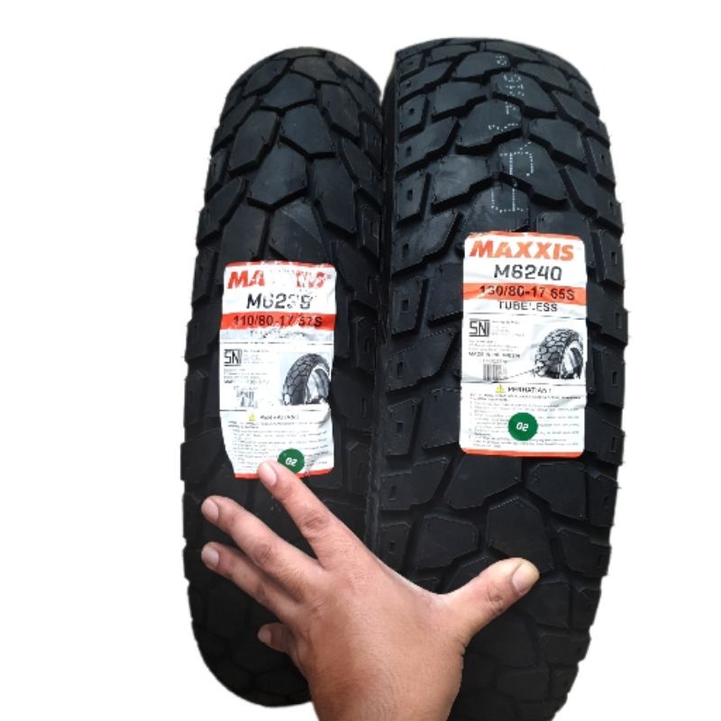 BAN MOTOR MAXXIS DUAL PURPOSE CROSS M6239 100/80 17 & 110/80 ring 17