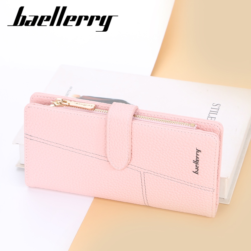 BAELLERRY N2367 Dompet Wanita Panjang Bahan Kulit PU Leather Premium WATCHKITE WKOS