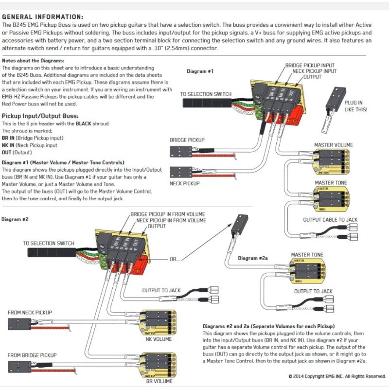 soket EMG pickup buss for solderless pickup aktif or pasif original EMG 245D