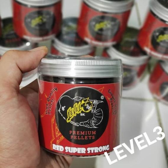 makanan pakan louhan Pelet Level3 Red Super Strong 100gr Pelet Louhan