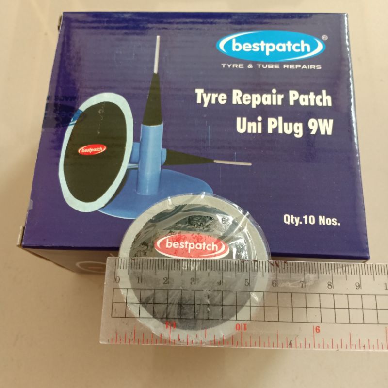 Bestpatch Uni Plug 9W Per Pcs / Biji / Lembar - Karet Tambal Ban Payung - Best - Bestpatch