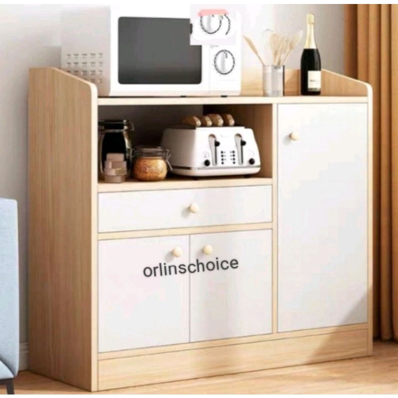 Rak dapur multifungsi buffet rak dapur modern Aesthetic -Via Instant
