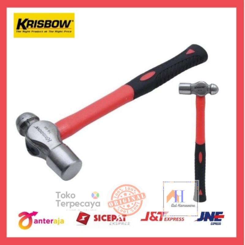 Krisbow Palu Konde Dengan Handle Rubber / Palu Konde