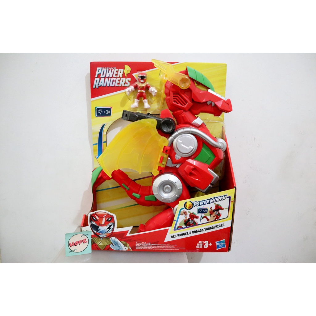 Power Rangers Red Ranger & Dragon Thunderzord Power Morph Original Hasbro