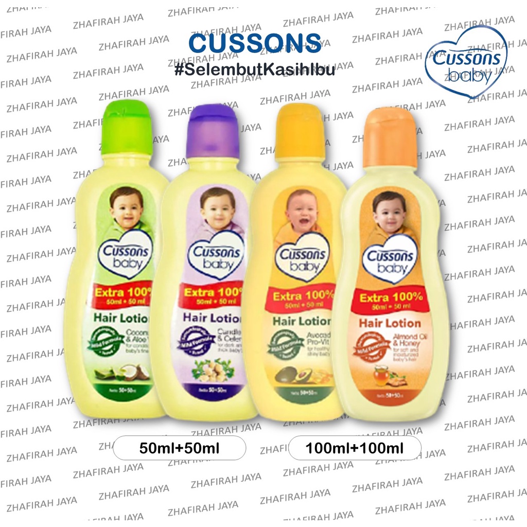 ❤ZJ❤ Hair Lotion CUSSONS 100ml dan 200ml | Minyak Rambut Cussons | Cussons Hair Lotion | Minyak Rambut Bayi Anak Cussons