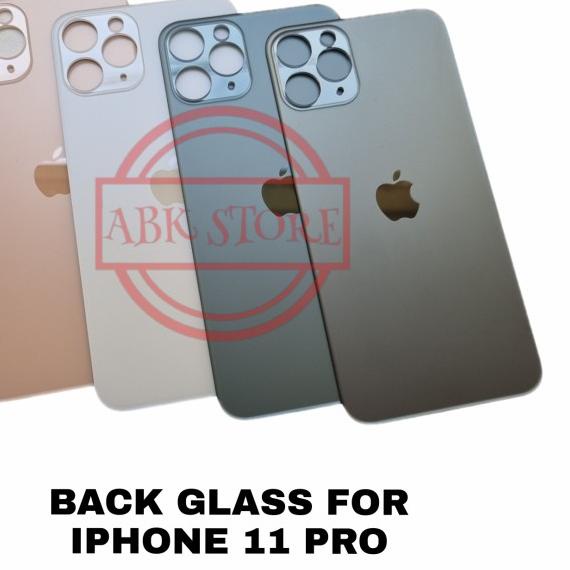 Backdoor Backcover Tutup Belakang Back Casing Iphone 11 Pro Original - Gold