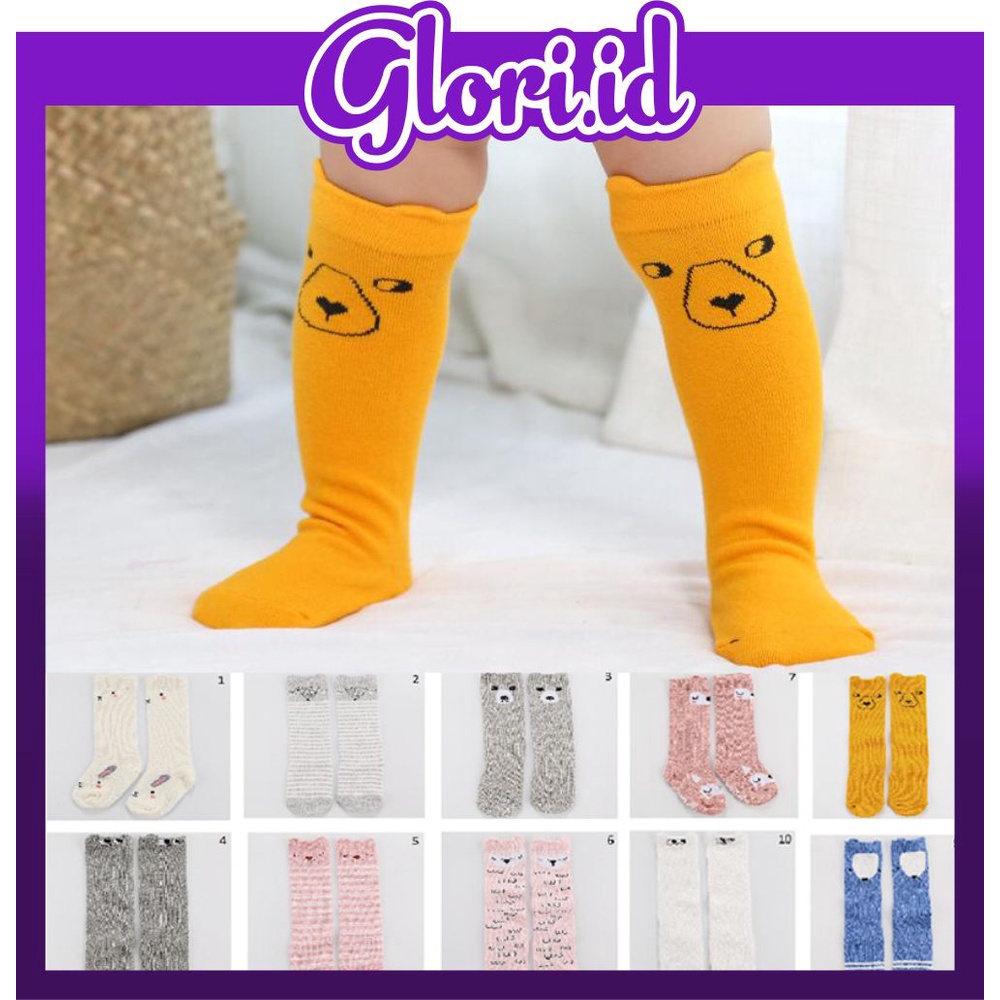GLORI.ID Kaos Kaki Panjang Bayi Ala Korea / Kaos Kaki Anti Slip Panjang Bayi / Legging Bayi R150