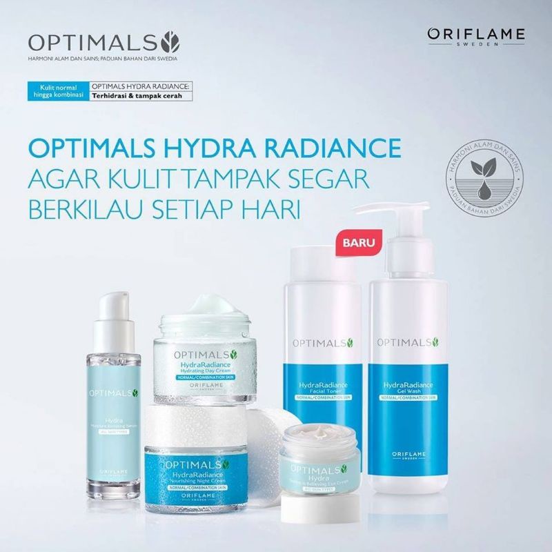 Optimals Hydra Radiance/Optimals Hydra Matte Day Cream/Night Cream/Day Fluid/Eye Cream/Serum/Toner/Gel Wash/Cleansing Gel